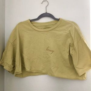 john galt honey crop top